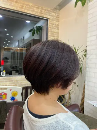 ショート 若山 敦のヘアスタイル
