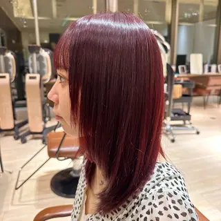 ミディアム カラー 芦尾 佳照のヘアスタイル