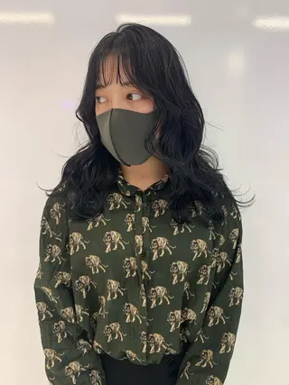 ロング カラー ハッシュカット/ハイ トーン/MANAMIのヘアスタイル