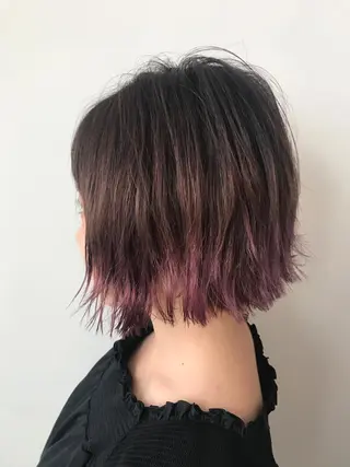 ショート カラー パーマ×ウルフカット koya☆のヘアスタイル