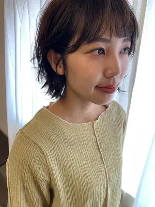 ショート 西崎 満里奈のヘアスタイル