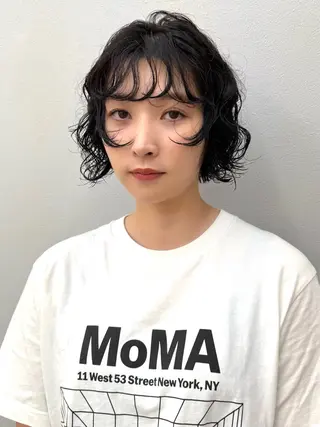 ショート パーマ ✨髪質改善/レイヤー ✨川合佑哉のヘアスタイル