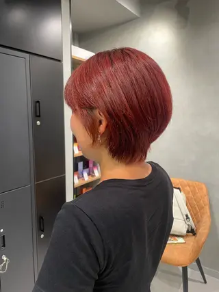 ショート カラー 暖色レイヤー 🥀REIRIのヘアスタイル