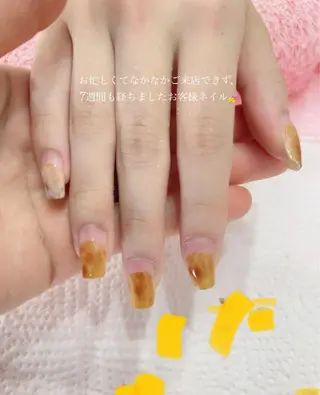 ネイル 北浦和 自爪育成ケアのネイルデザイン