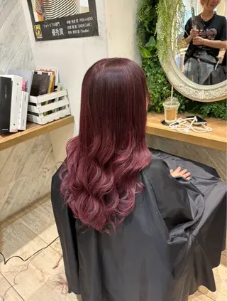 ロング 🧃暖色カラー/🪷 アレンジ/ yunaのヘアスタイル