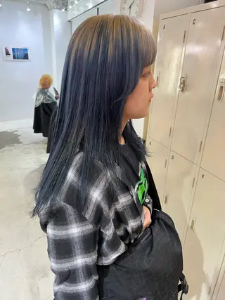 ロング 💥ウルフカット デザインあんな💥のヘアスタイル