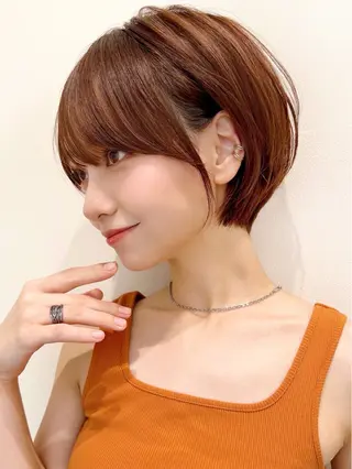 ショート Say.石川葵 ショートボブ前髪のヘアスタイル