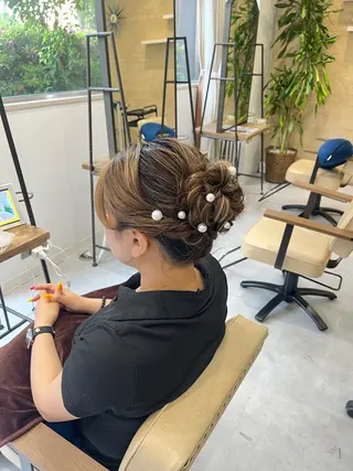 ヘアアレンジ 🫧松尾彩舞樹🫧 アレンジ/艶カラー✨のヘアスタイル