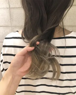 ミディアム カラー ボブ/ミニボブ/ 立河今日子のヘアスタイル