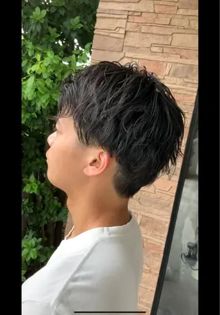 ショート パーマ 🌿ストレート🌿 髪質改善☘️シュウヤのヘアスタイル