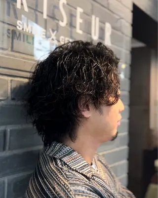 ミディアム パーマ メンズ FRISEUR/山本 美芽のヘアスタイル