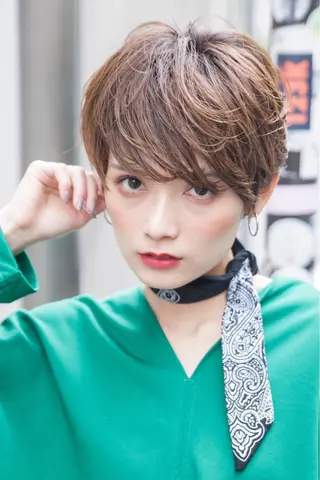 ショート カラー 髪質改善/艶髪特化 /柔らかさ/清水翔矢のヘアスタイル