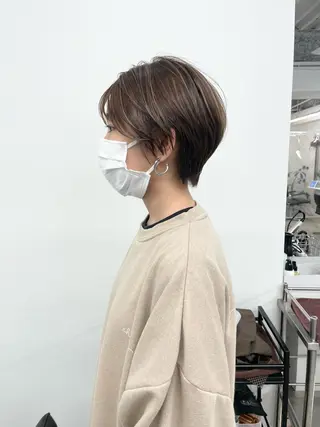 ショート カラー ボブ/ミニボブ/ 立河今日子のヘアスタイル