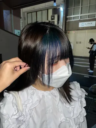 セミロング 山本 眞白のヘアスタイル