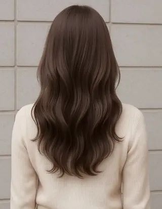 ロング カラー パーマ ヘアアレンジ tricot TOKYO  AVEDA所属・表参道\艶髪カラー 💐園田さやかのヘアスタイル