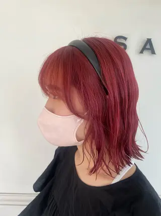 ショート カラー SARA古賀店 かすみ🐬🩵のヘアスタイル