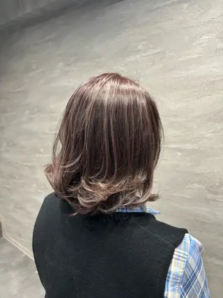 ミディアム カラー 永井大樹✨ 透明感カラー✨のヘアスタイル