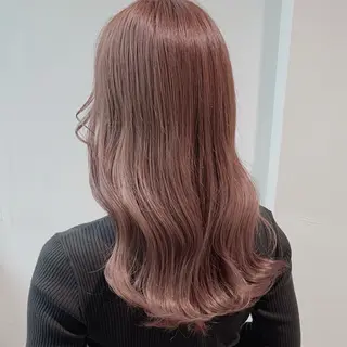 ロング カラー 韓国レイヤー🕊️ 柔らかベージュ🧸のヘアスタイル