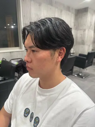 パーマ メンズ _WHITE+ 南海難波店所属・水素カラー/ 髪質改善水素/そらねのヘアスタイル