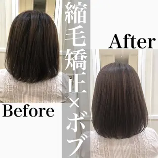 ミディアム パーマ 須賀 一美のヘアスタイル