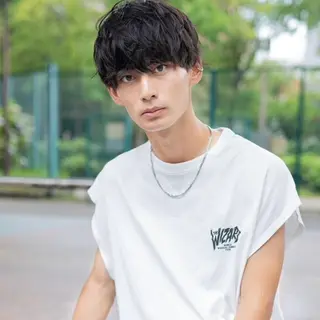 ショート 舟橋耀/ブリーチカラ ー/レイヤーカットのヘアスタイル