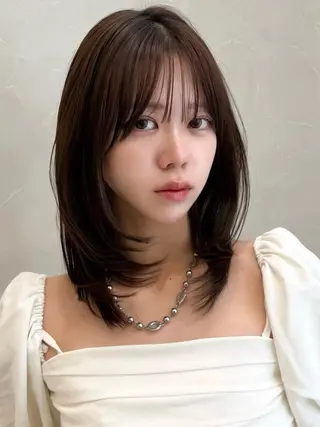 ミディアム 💫レイヤー ・ボブ💫小川愛誠のヘアスタイル