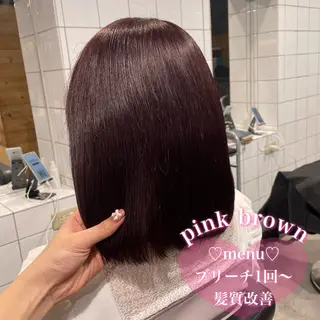 ミディアム 盛れる暖色🎀ガーリ ーヘア🎀きっかのヘアスタイル