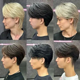ショート カラー メンズ メンズ専門 スタイリスト前田雄輝のヘアスタイル