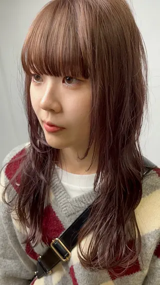 ロング カラー 松尾 乾伸のヘアスタイル