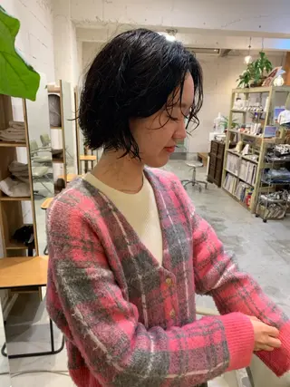 ミディアム パーマ 【takk】 ナカヤママサヨシのヘアスタイル