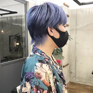 ショート カラー メンズ ✂︎ウルフ・ショート ✂︎MIKUNIのヘアスタイル
