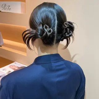 セミロング ヘアアレンジ ✨カチモリ✨レイヤー 韓国ヘア🇰🇷ゆいのヘアスタイル