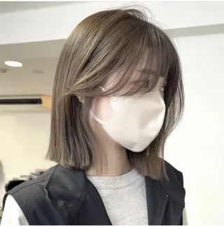 ミディアム 臺 佳連のヘアスタイル