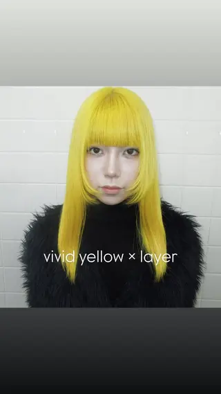 ロング カラー タマキ/似合わせ カット/Wカラーのヘアスタイル