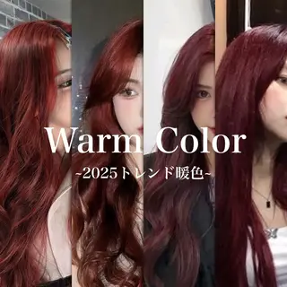 カラー 透けるやわらか艶髪♡ ナチュラルストレートのヘアスタイル