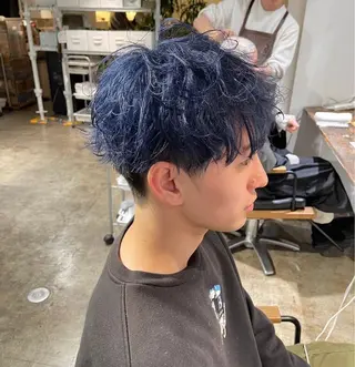 ショート メンズ ブリーチカラー🦋‪ 田中さくらのヘアスタイル