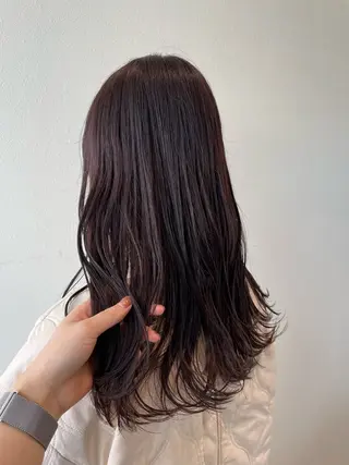 ロング カラー 木村 架音のヘアスタイル