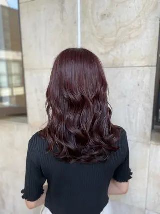 ミディアム カラー ミヤザキ タクトのヘアスタイル