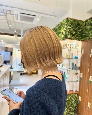 ショート カラー パーマ ヘアアレンジ メンズ 🫧ブリーチなし透明 感カラー🫧沼尻彩花のヘアスタイル