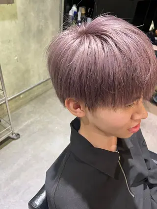 ショート カラー SOZO Hair Make GINZA所属・👑艶髪/ブリーチ/ 縮毛矯正/パーマ👑のヘアスタイル