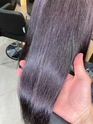 セミロング カラー 髪質改善/縮毛矯正/ 超高濃度水素ケアのヘアスタイル