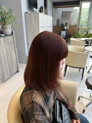 ミディアム 田辺 湧愛のヘアスタイル