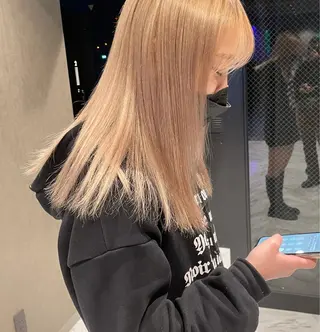 ロング カラー パーマ、ストパー モデル募集、ちはるのヘアスタイル