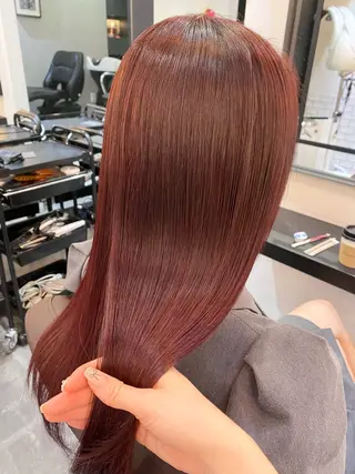 ロング 🍒暖色/艶カラー/ moe🍒のヘアスタイル