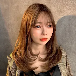 セミロング yuka 【ユウカ】のヘアスタイル