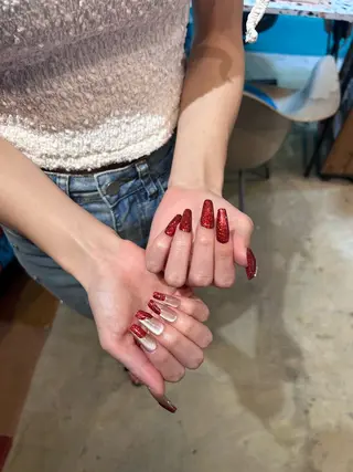 ネイル キラキラオメメ みずなのネイルデザイン