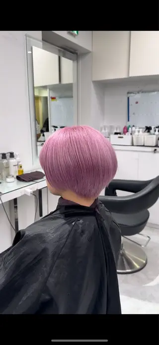 ショート カラー 透明感カラー/ ブリーチ/💓パタオのヘアスタイル