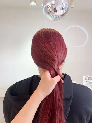 セミロング カラー 🎀ダブルカラー/ ピンク×ガーリー🎀のヘアスタイル