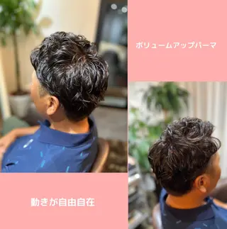パーマ メンズ 薄毛専門 メンズカットREEのヘアスタイル