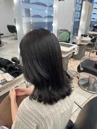 セミロング 韓国レイヤー×モテ髪 /MITSUKI🤍のヘアスタイル